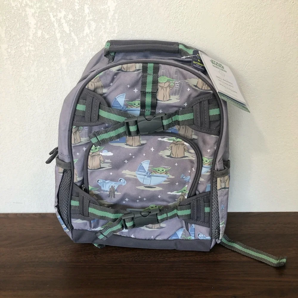Pottery Barn Mackenzie The Mandalorian Grogu Glow-in-the-Dark Backpack Small